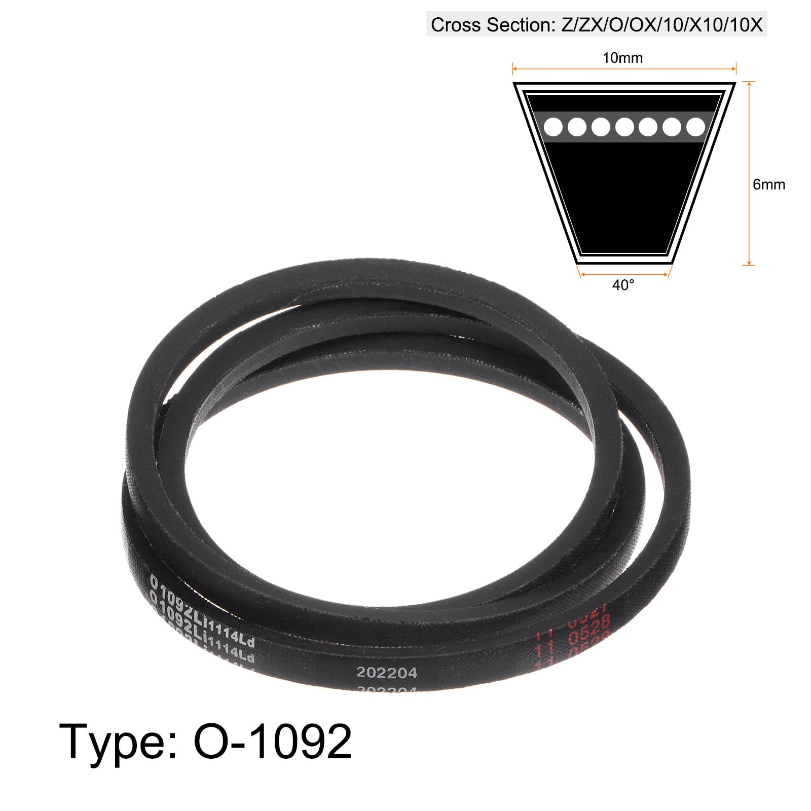 Amazon.co.jp: uxcell O-1092 耐油ベルト V形ベルト 洗濯機ベルト